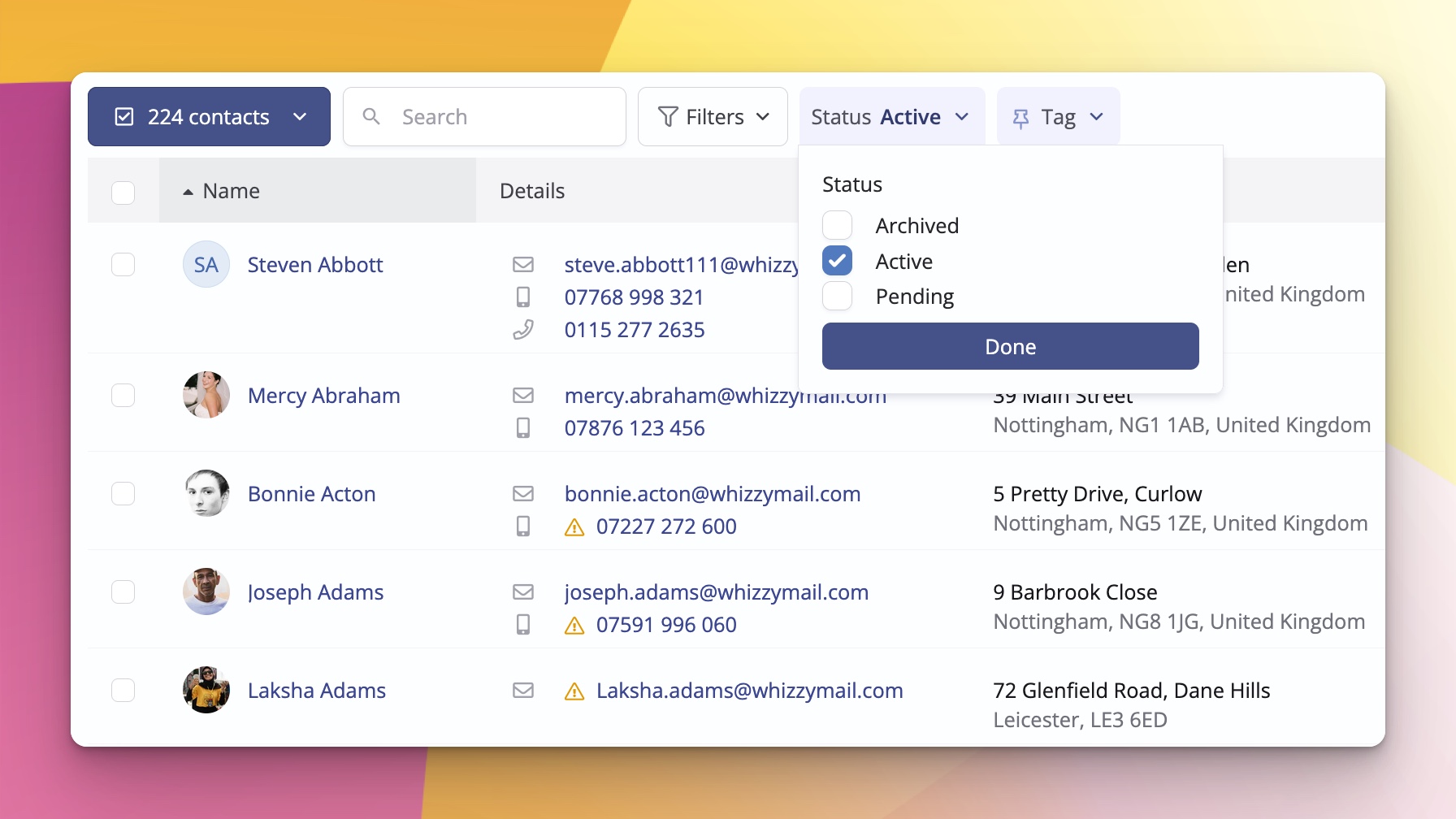 New Filters to Help You Find What Matters Most - ChurchSuite church management system