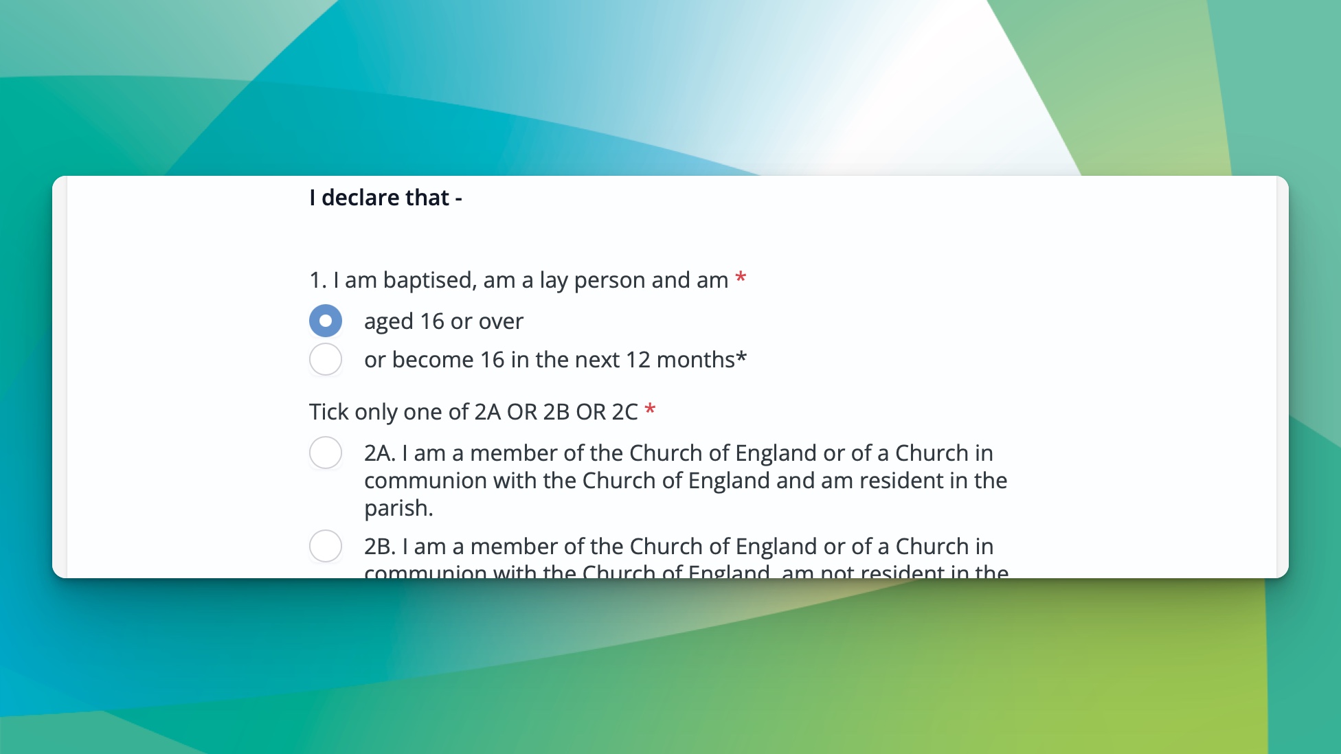 Great tool for your Church of England electoral roll