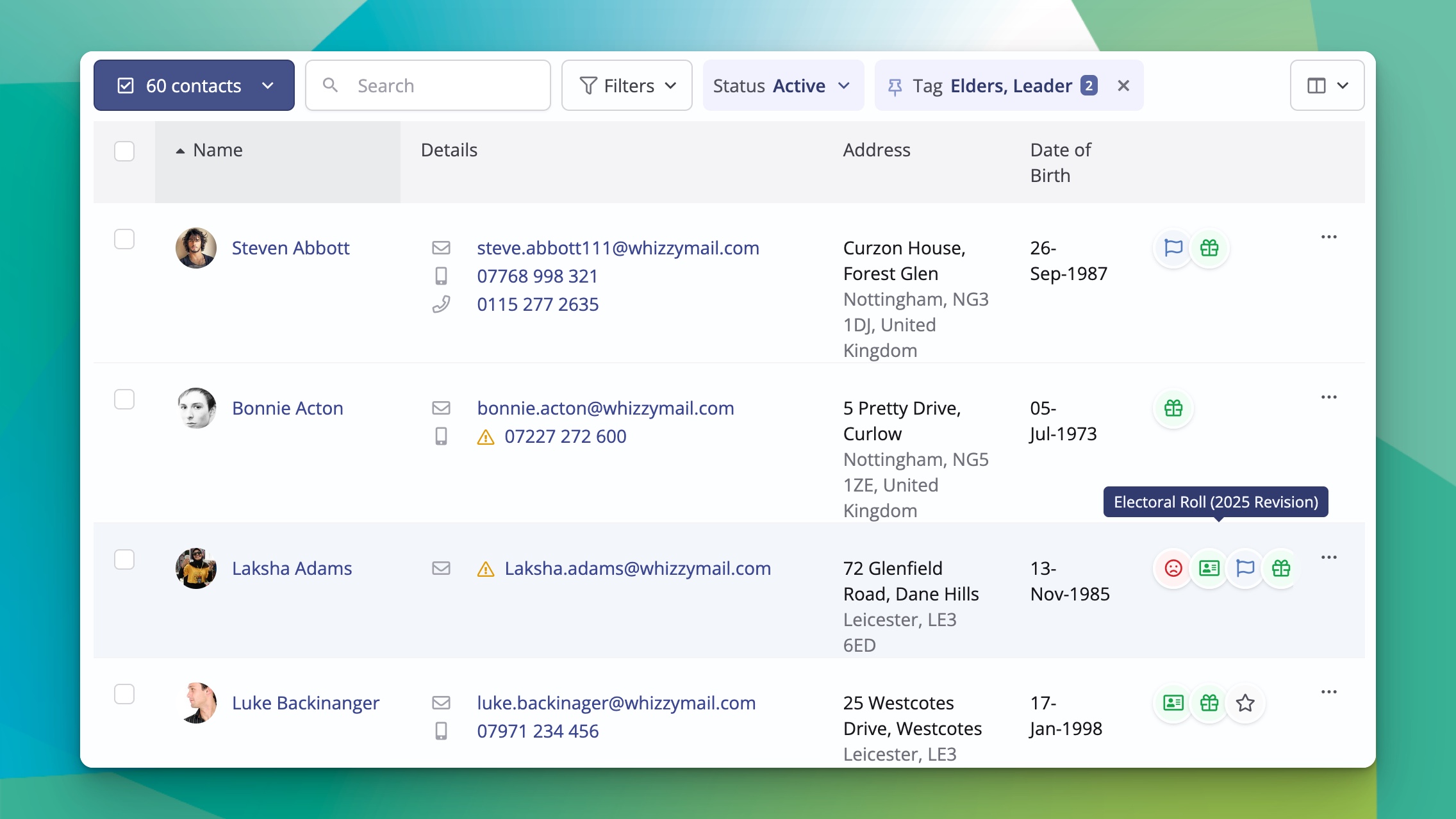 Decide which columns you want to see. This screenshot shows the Pinned Tags column.