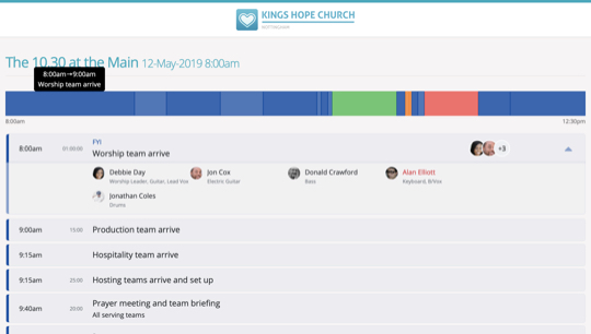 Service planning for Teams - ChurchSuite